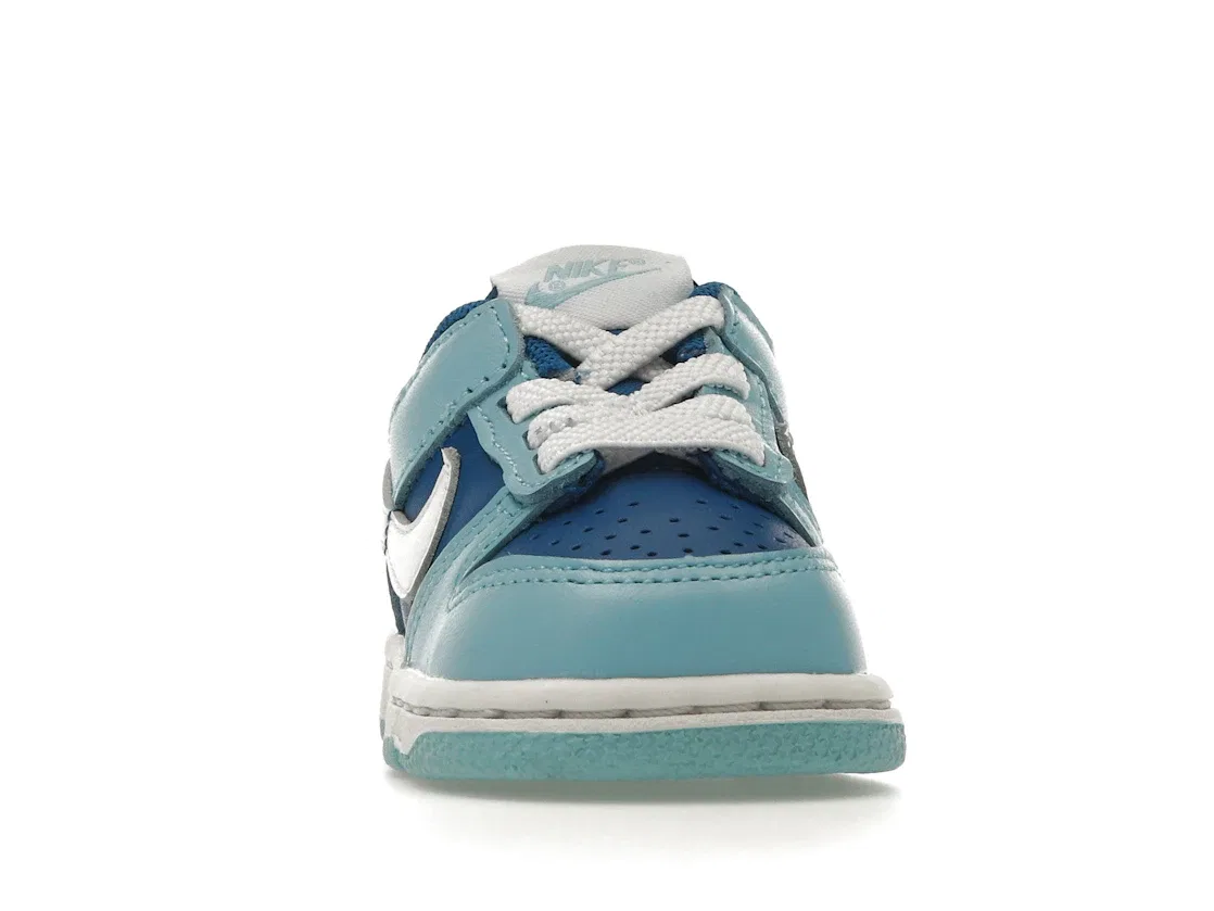 Детские кроссовки с принтом Nike Dunk Low Nike, Flash/White-Argon Blue-Flash — фото 2