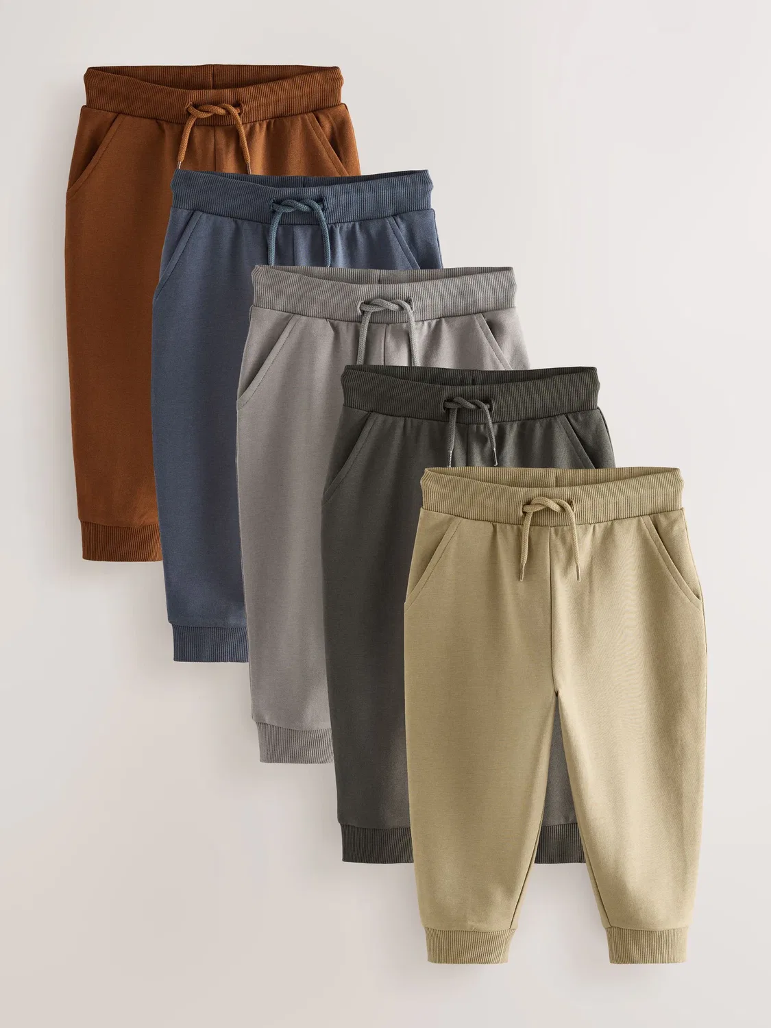 Спортивные штаны 5-pack, Regular Fit Next, хаки/серый/синий