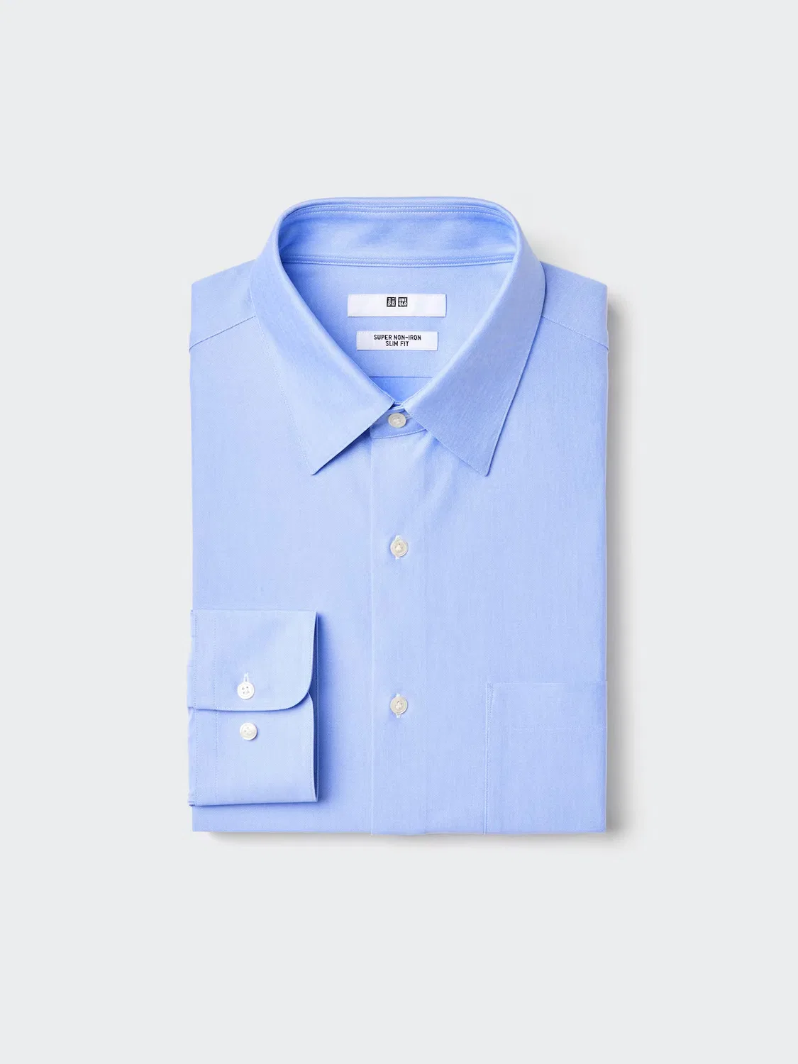 Рубашка Uniqlo, мужская, синий