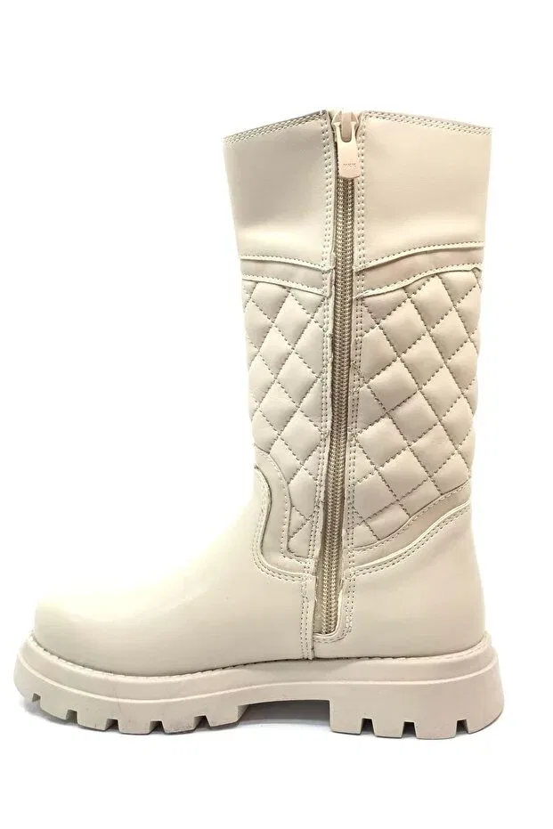 Детские ботинки для девочек без шнуровки Vicco, Beige — фото 3