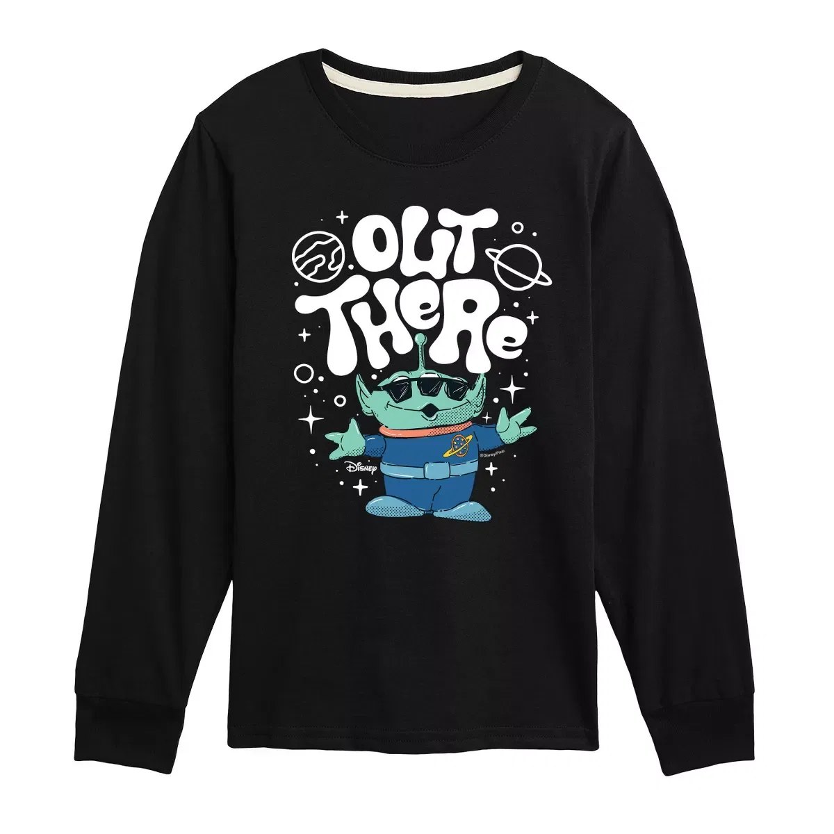 Детская футболка с длинным рукавом с принтом Out There Disney Navy