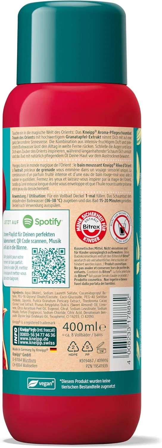 Пена для ванны Aroma Care Foam Bath, Kneipp, с экстрактом граната, 400 мл — фото 2