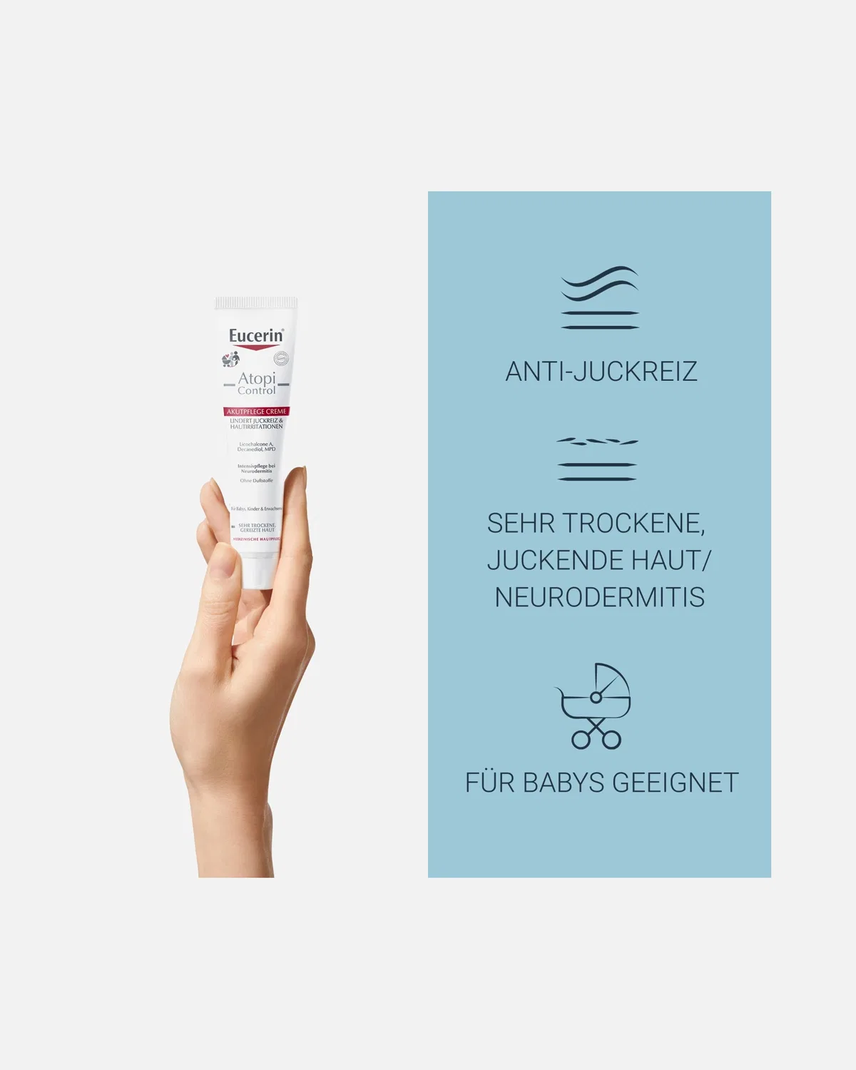 Лосьон для тела, крем для интенсивной терапии атопического шока Eucerin, 40 Ml — фото 3