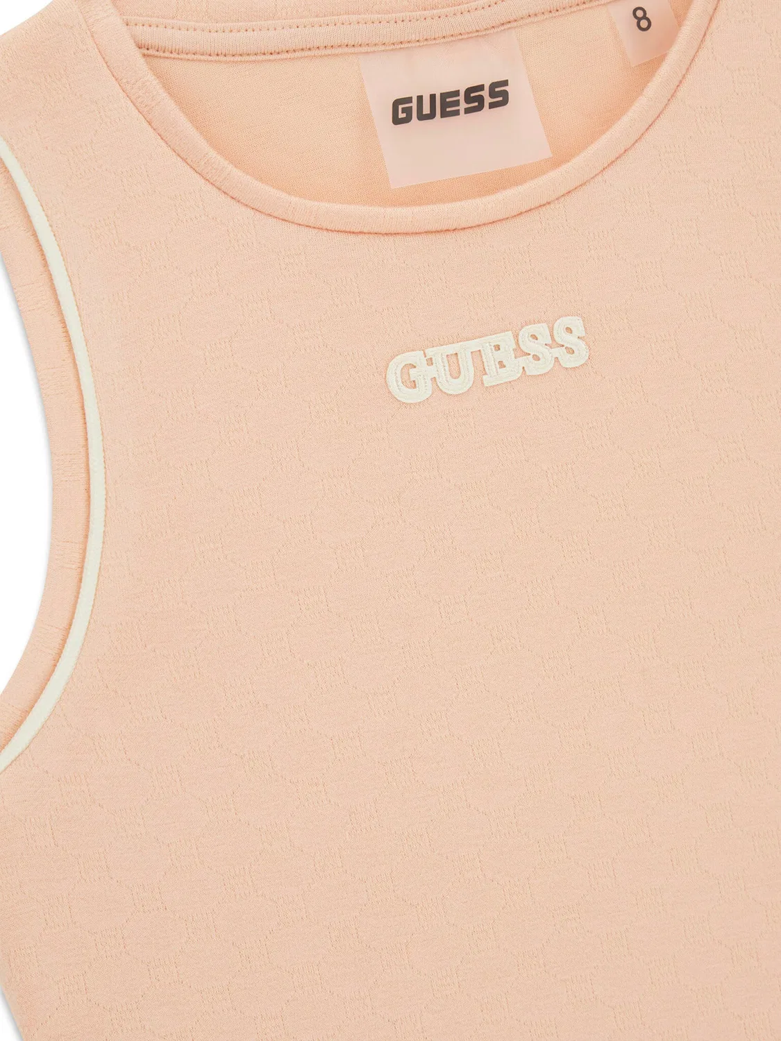 Топ облегающего кроя для девочки Guess, светло-оранжевый — фото 3