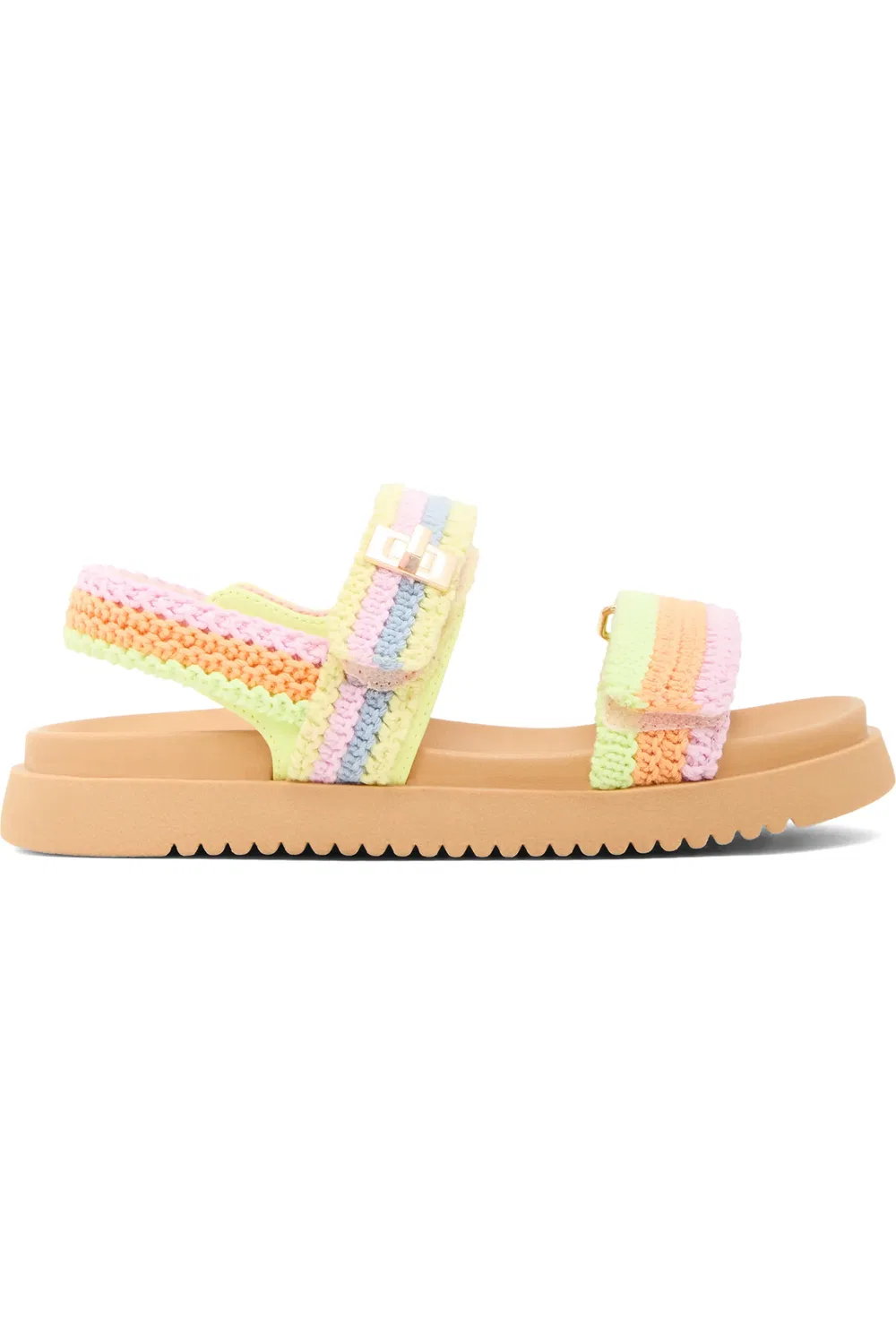 Детские сандалии на платформе с пряжками Mona Steve Madden, Pastel Mul — фото 2