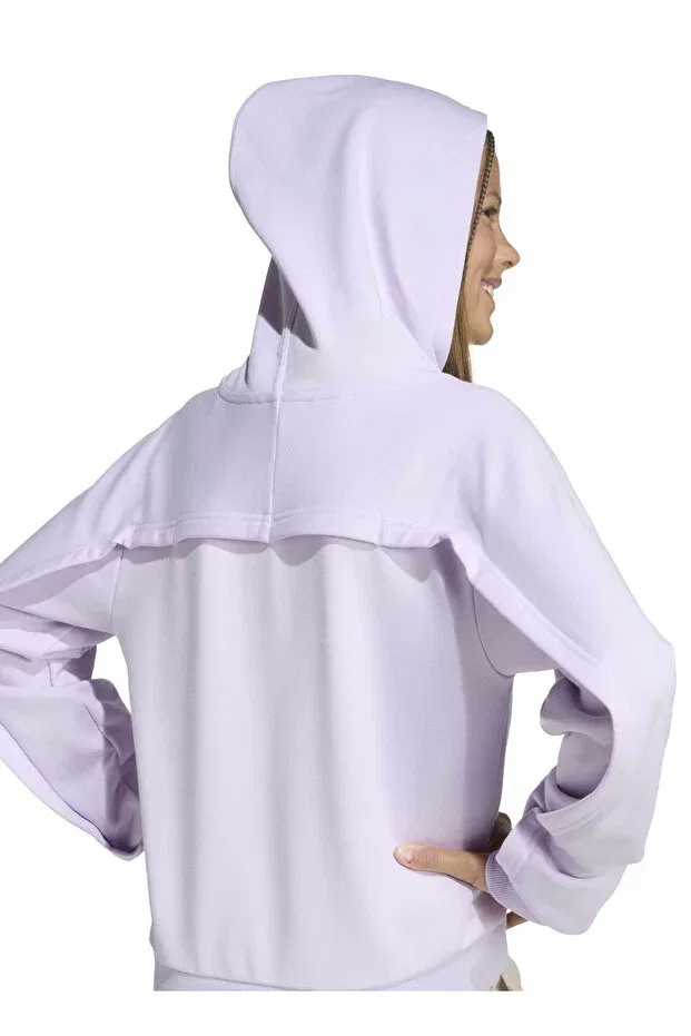 Детские свитшот для девочек хлопковый Adidas, Light Purple — фото 4