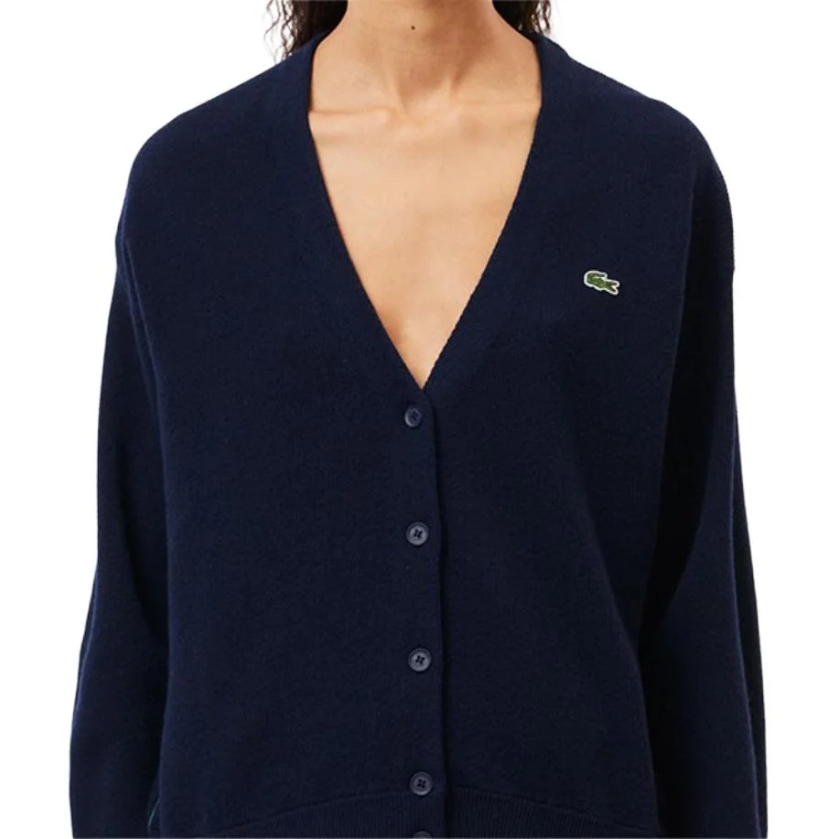 Женский свитер Lacoste, темно-синий — фото 3