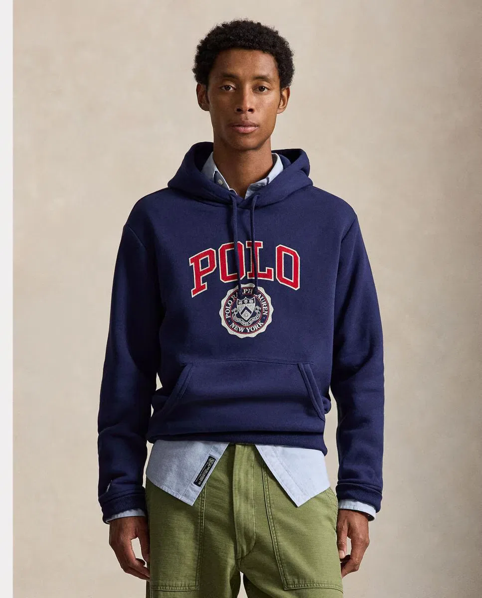 Мужская толстовка с капюшоном, Bolsillo Canguro Logo, Polo Ralph Lauren, темно-синий