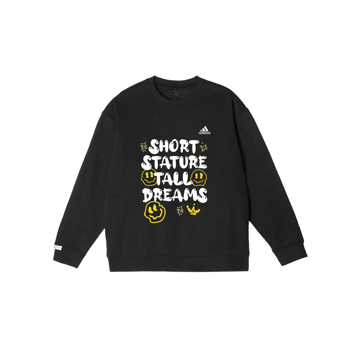 

Adidas LABEL Свитшот Unisex Black Crew Neck Moderate Regular