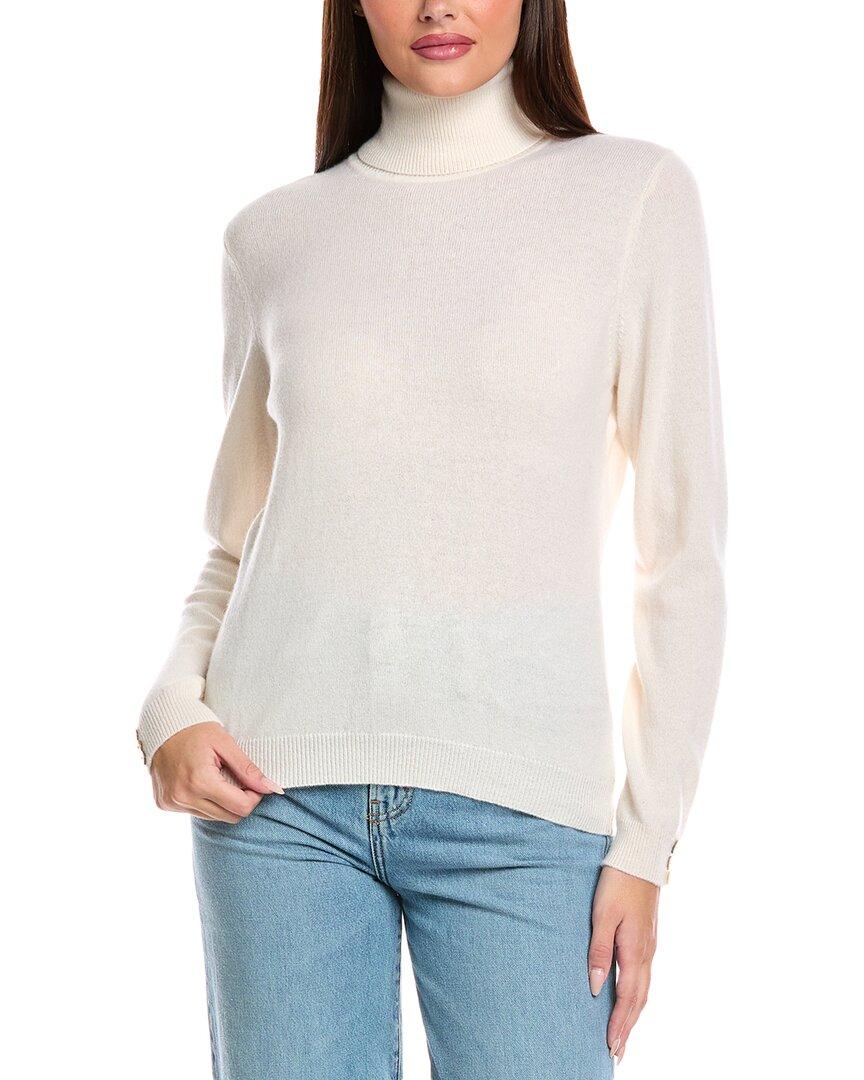 

Броде Кашемировый свитер с воротником-стойкой Brodie Cashmere, белый