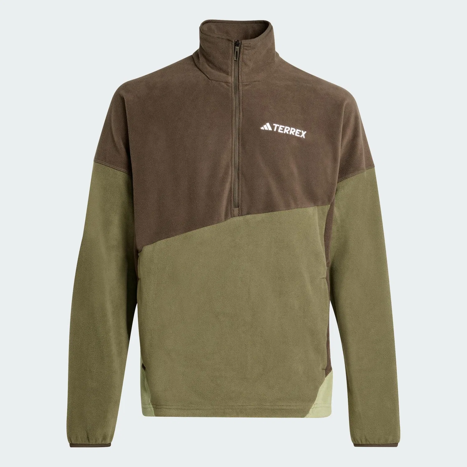 Мужское флисовое полузамкнутое пальто Terrex Multi Climawarm Adidas, Khakigrun Khakibeige — фото 2