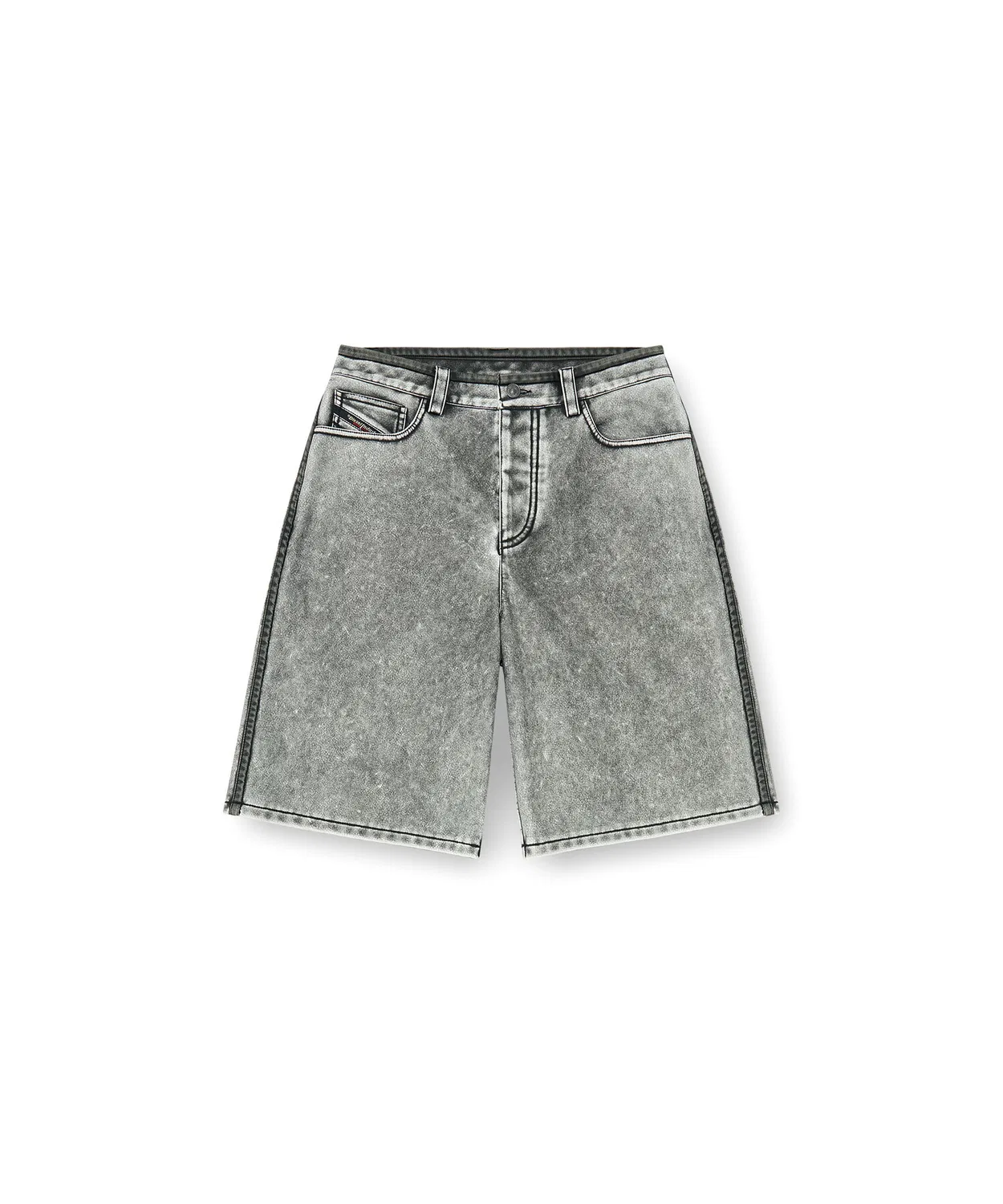 Женские бермуды из экокожи с принтом P-ARLOR DIESEL, Black — фото 4