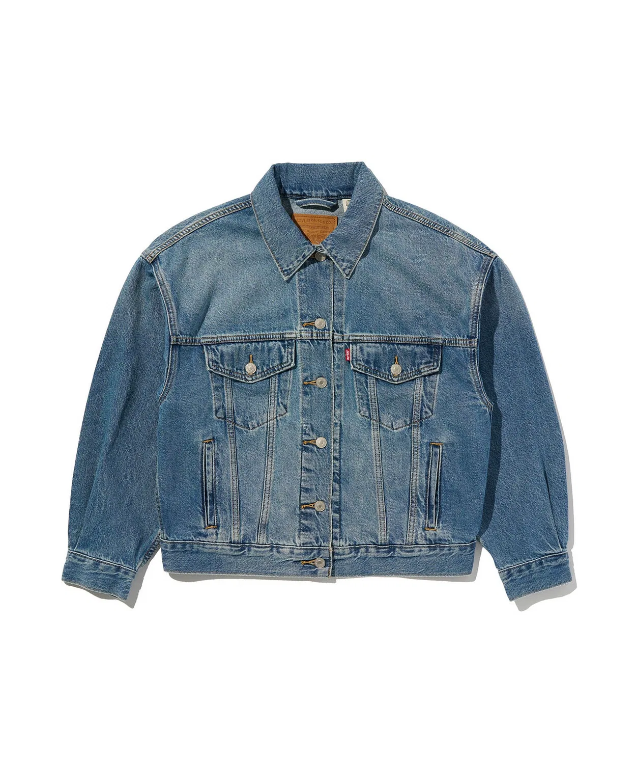 Женский джинсовый жакет с принтом Levi's, Indigo Blue — фото 4