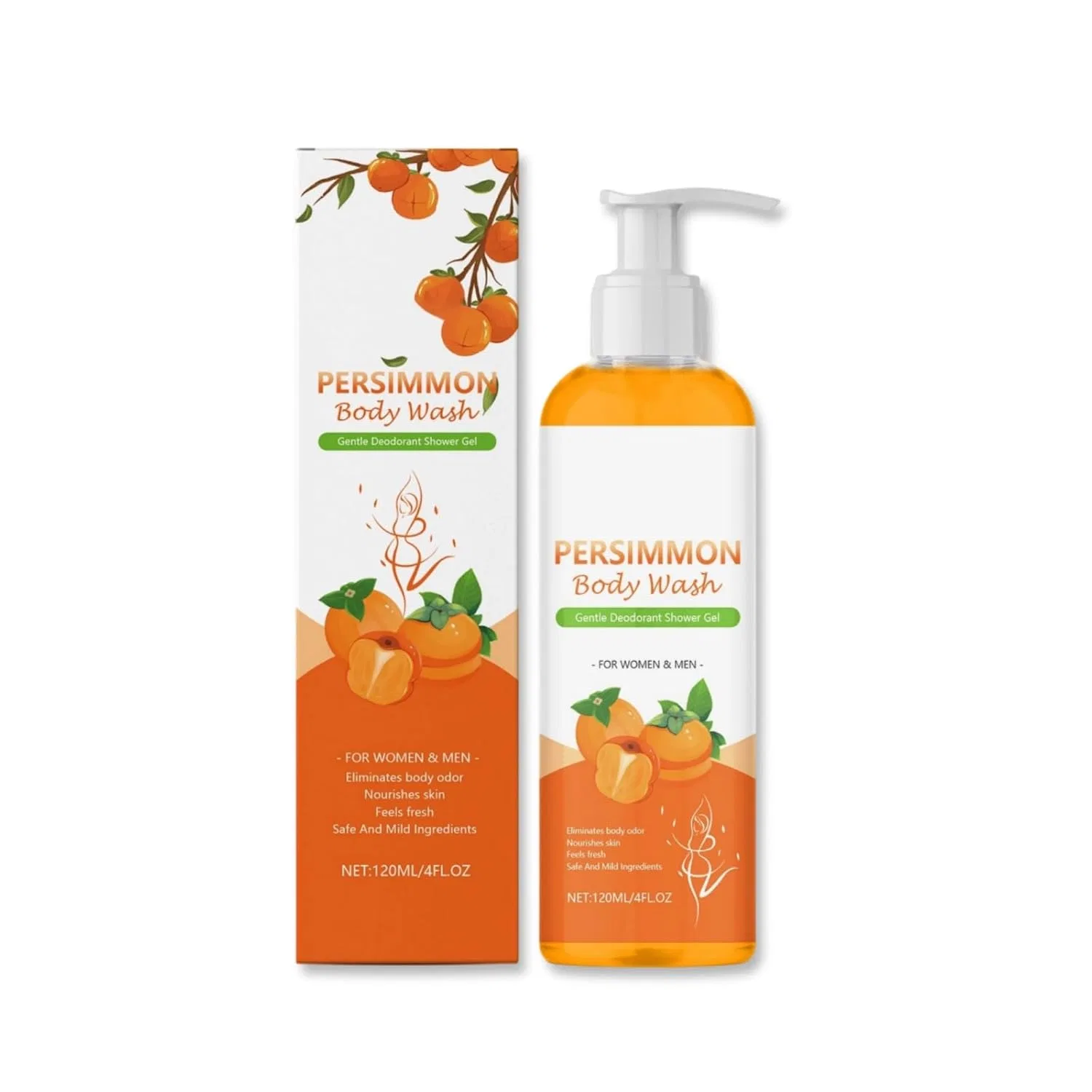Душ-гель с ароматом хурмы, NourishNur, 1 шт., 120 мл