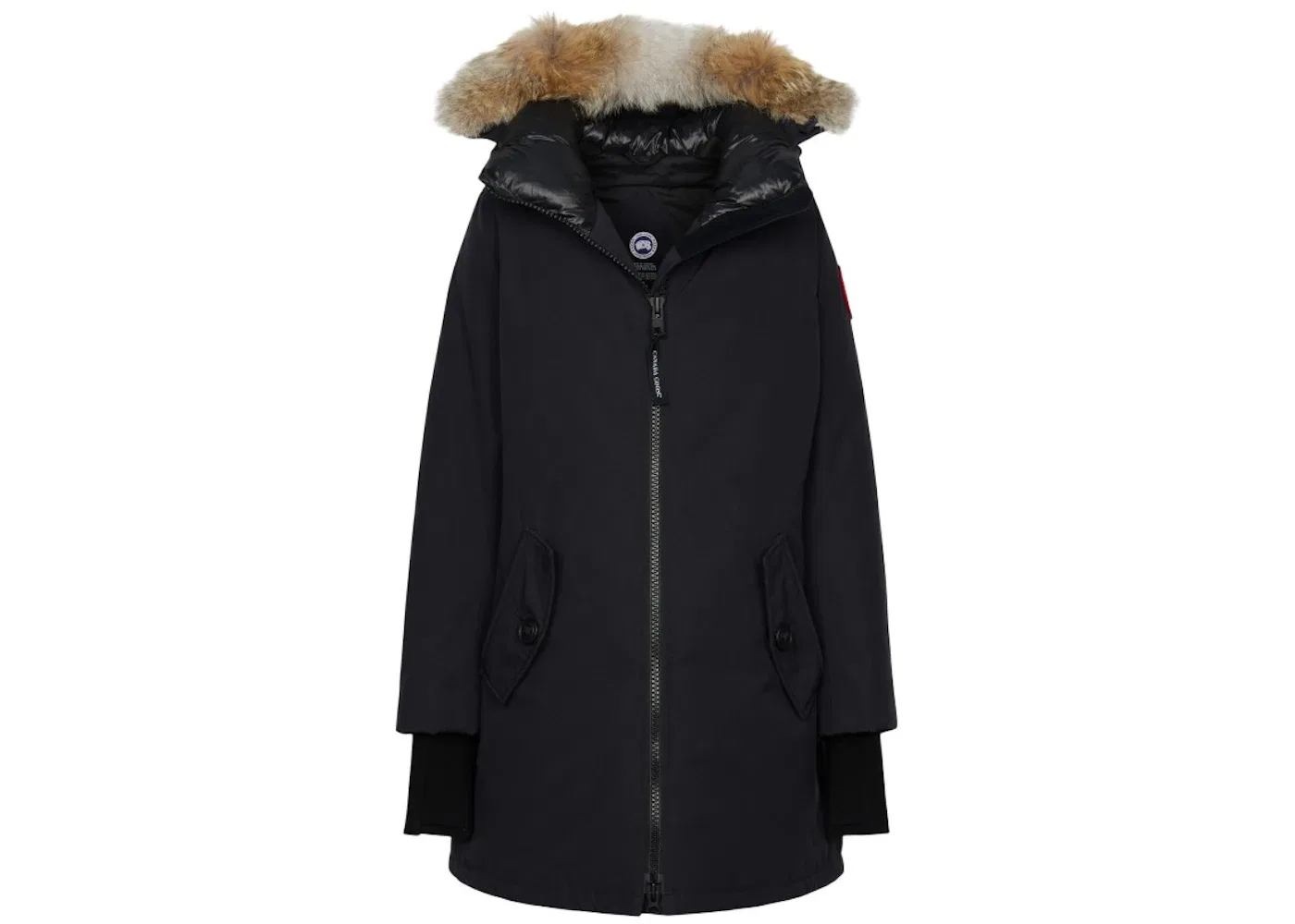 Женская парка с меховой отделкой Canada Goose Rosemont Fur Parka Jacket, Navy
