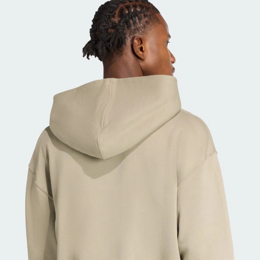 Худи из французского футера с капюшоном и вышивкой Sportswear JY5042 ALL SZN French Terry Hoodie adidas, Серебристый — фото 4