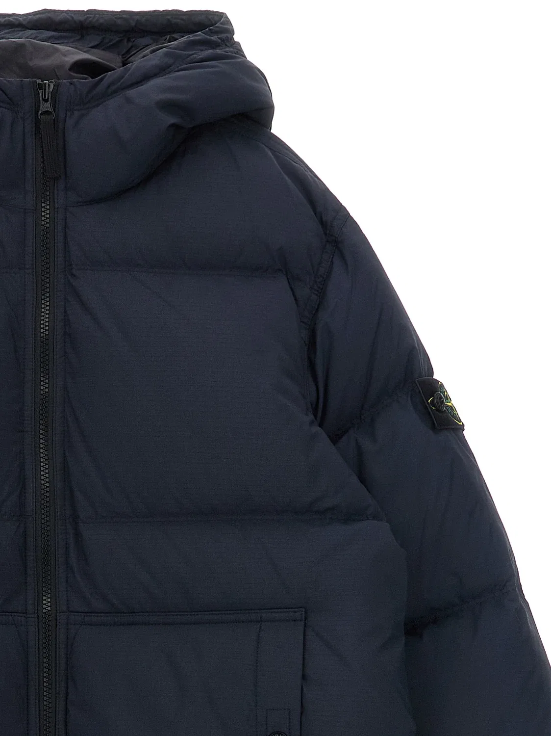 Пуховик Badge Stone Island Stone Island Junior, синий — фото 3