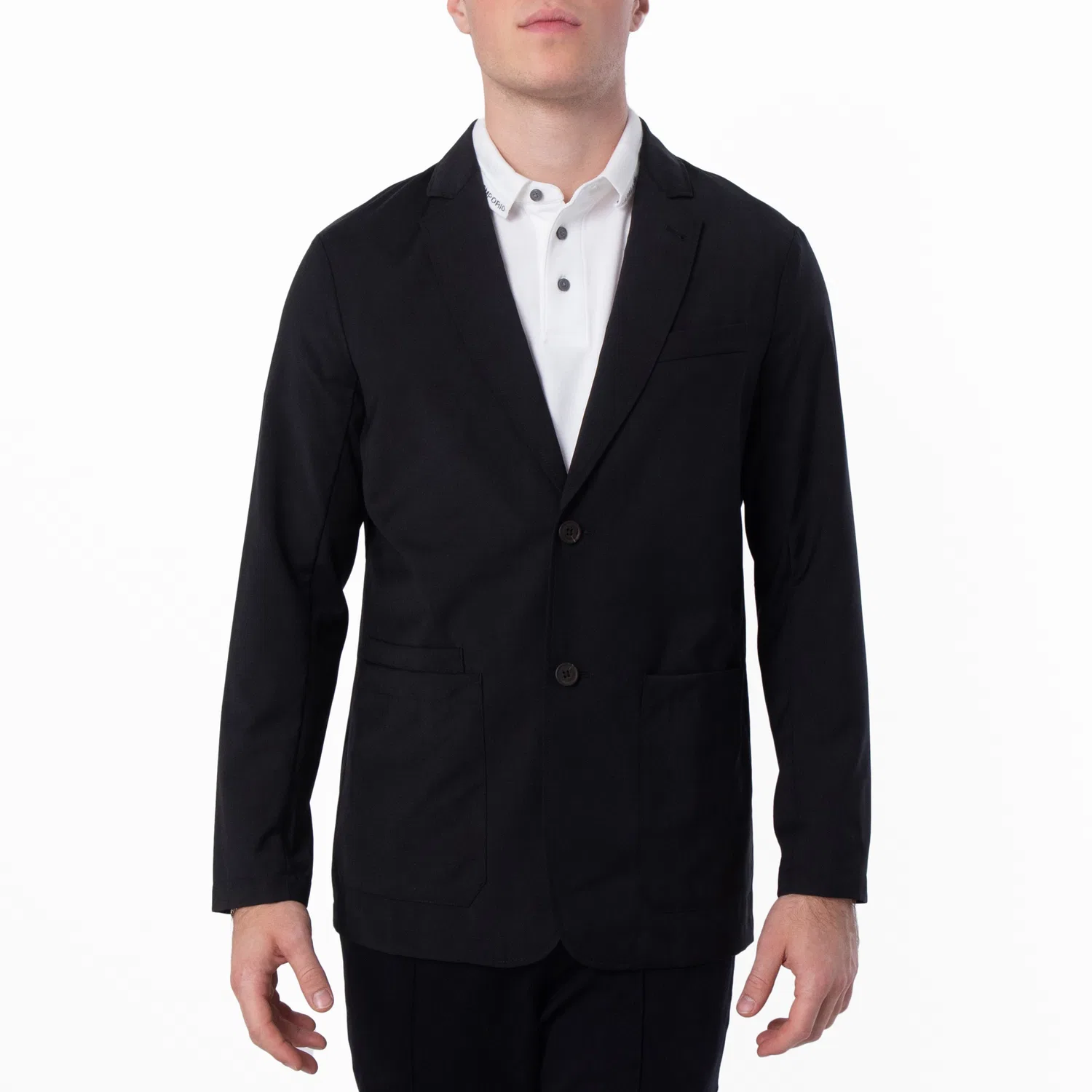 Мужской однобортный пиджак Emporio Armani, Black Beauty