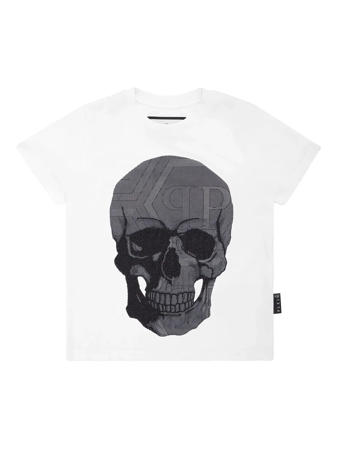 Футболка Strass Skull от Philipp Plein, белый