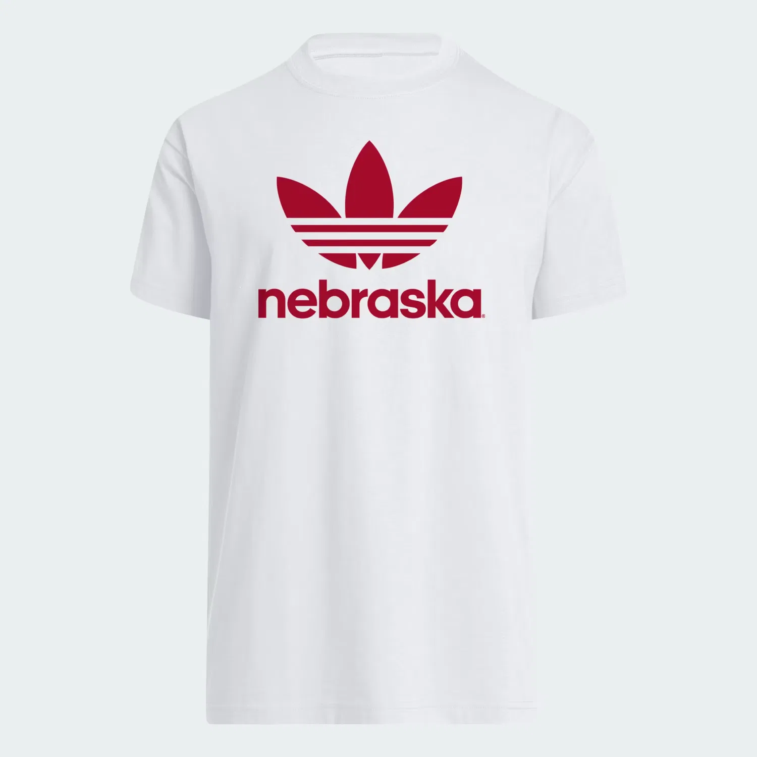 Мужская футболка с графическим принтом Cornhuskers Adidas Originals, белый