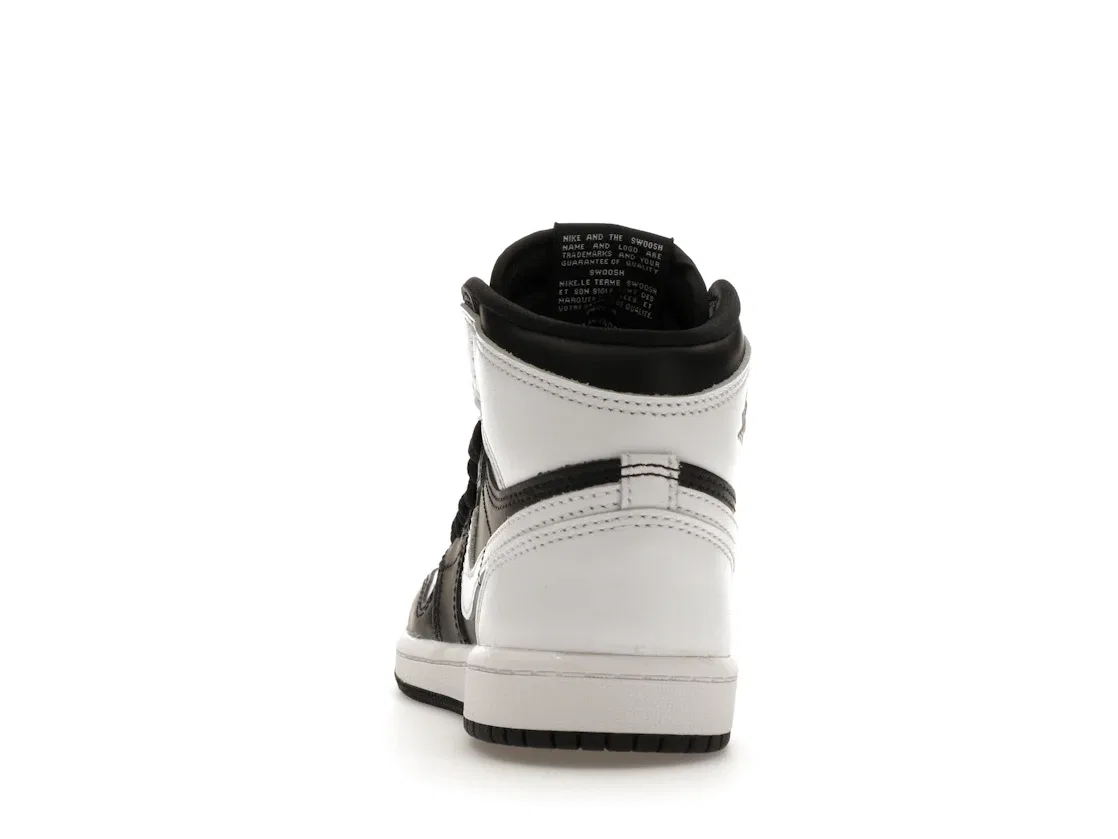 Детские кроссовки с высоким верхом Jordan 1 Retro High OG, Black/White/White — фото 4
