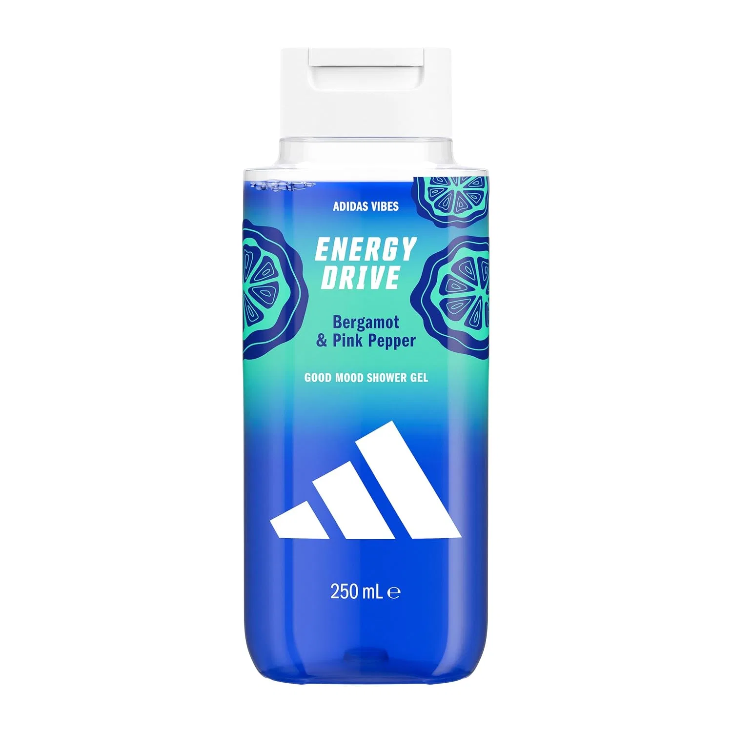 Гель для душа Vibes Energy Drive, adidas, 250 мл, Bergamot and Pink Pepper