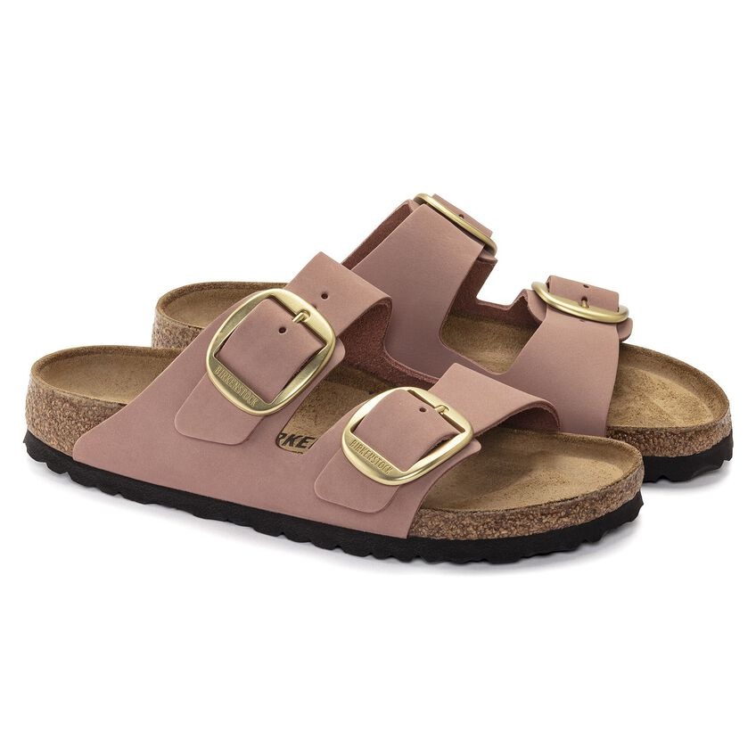 Сандалии Birkenstock Arizona Big Buckle, серо-розовый — фото 4
