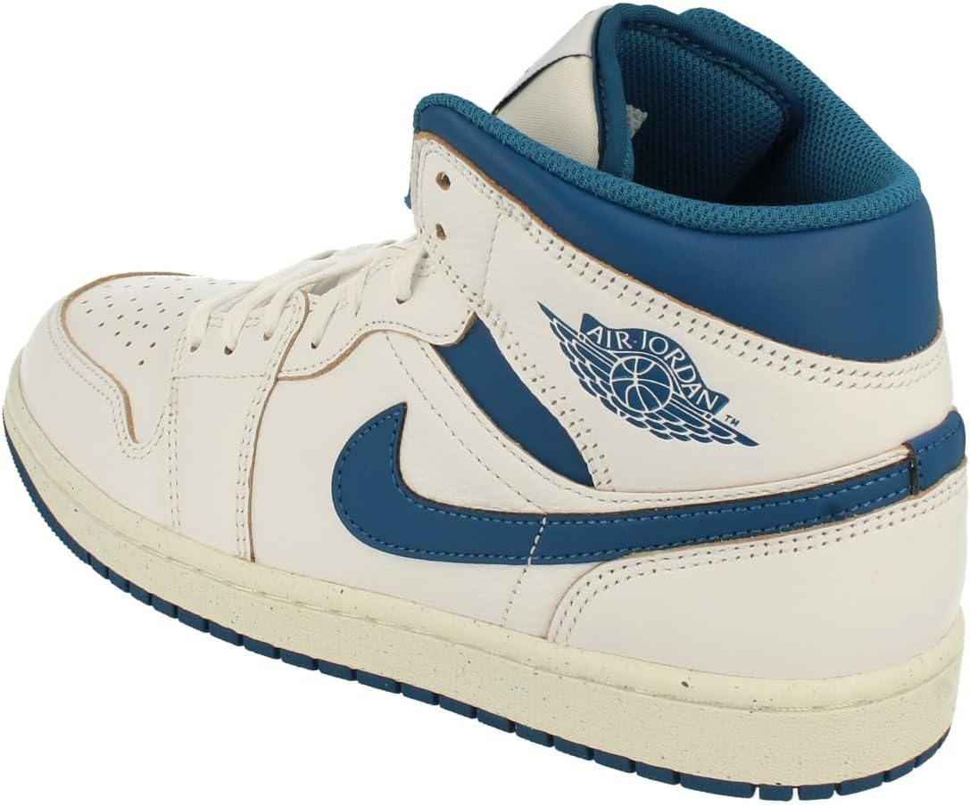 Мужские кроссовки Nike Air Jordan 1, белый/синий — фото 2