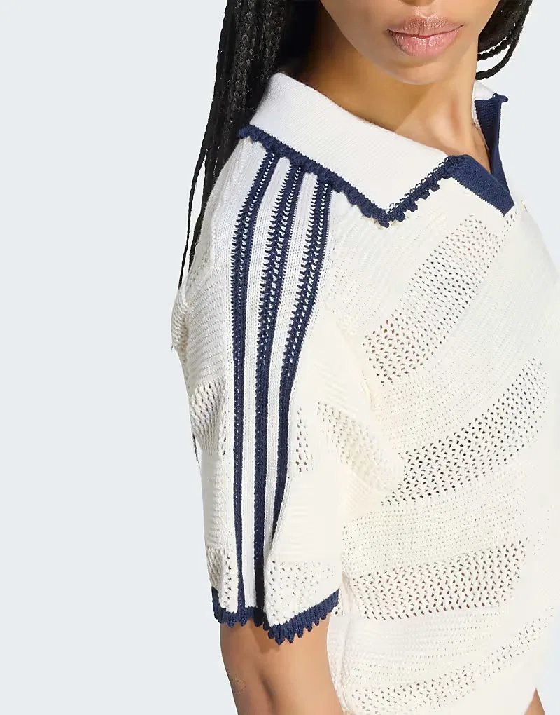 Поло Adidas Originals Resort, белый — фото 2