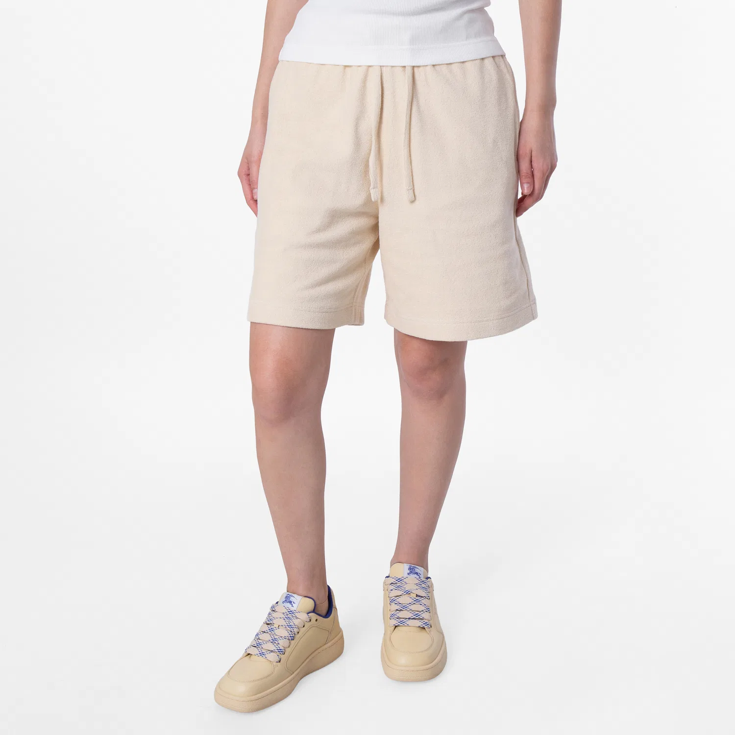 Шорты женские хлопковые махровые EKD Cotton Toweling Shorts Burberry, Calico