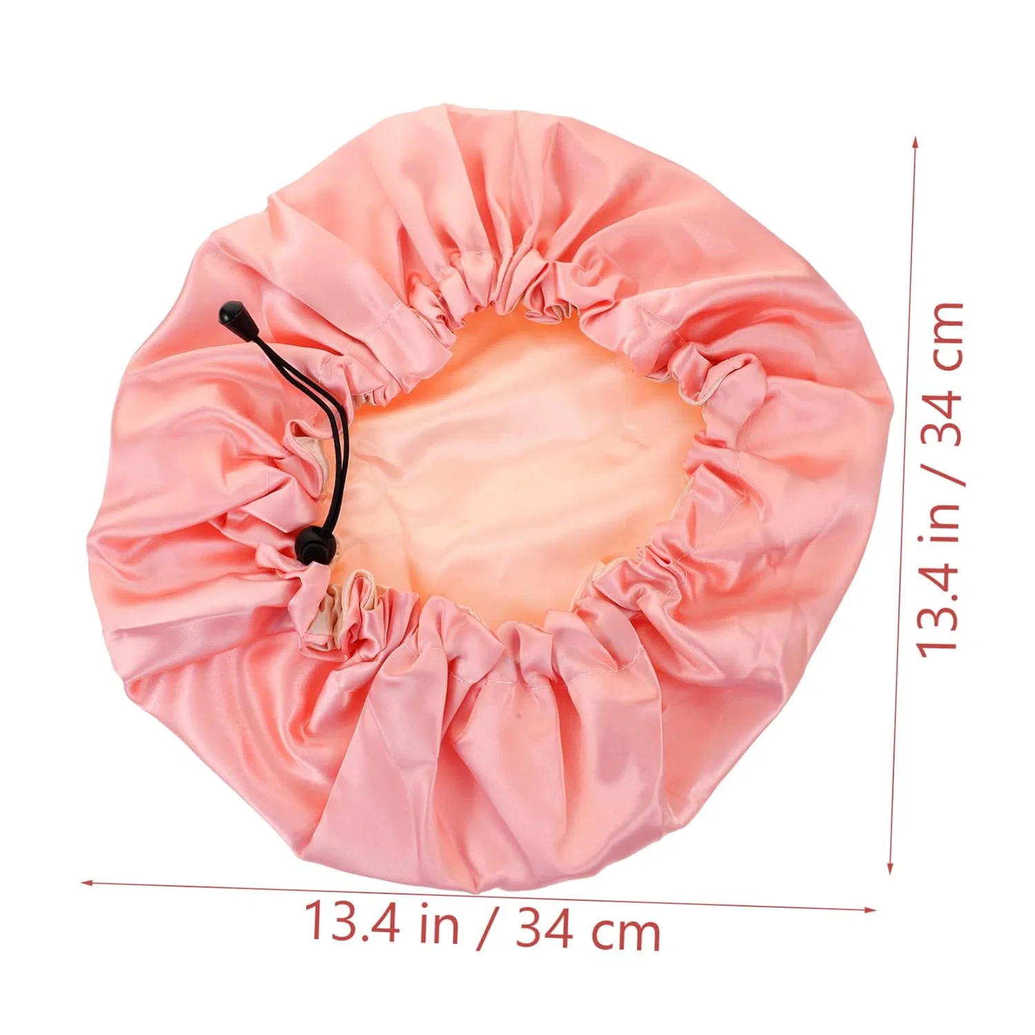 Шапочка для душа Beavorty, 2 шт, Satin, 34x34x0.6 см, Pink Grey — фото 2