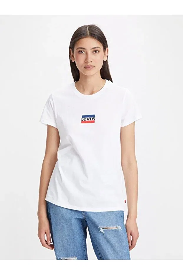 Женская футболка с коротким рукавом Levi'S, White — фото 2
