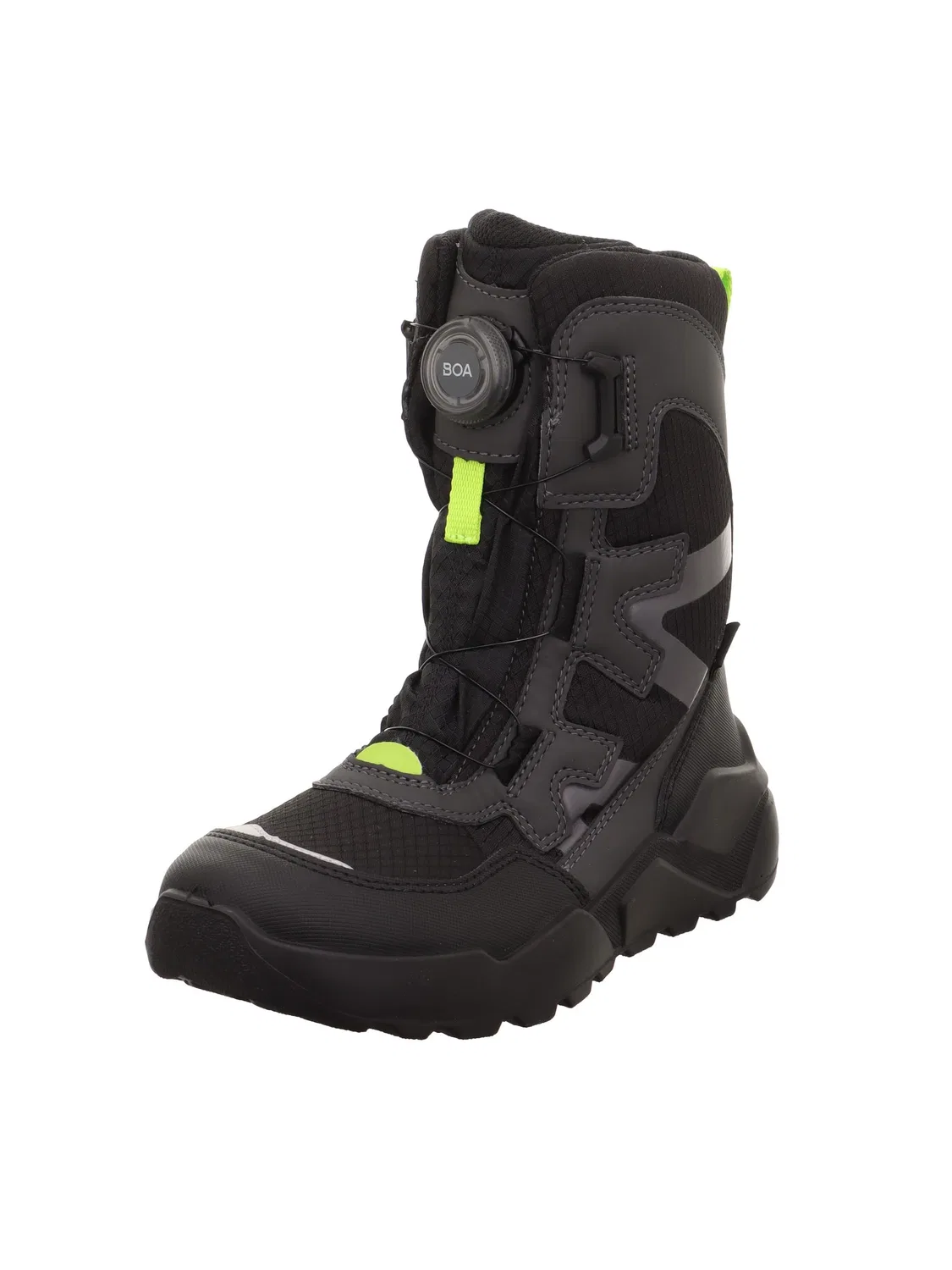 Детские снежные ботинки для мальчиков утепленные Rocket Warm Superfit, Schwarz Grün