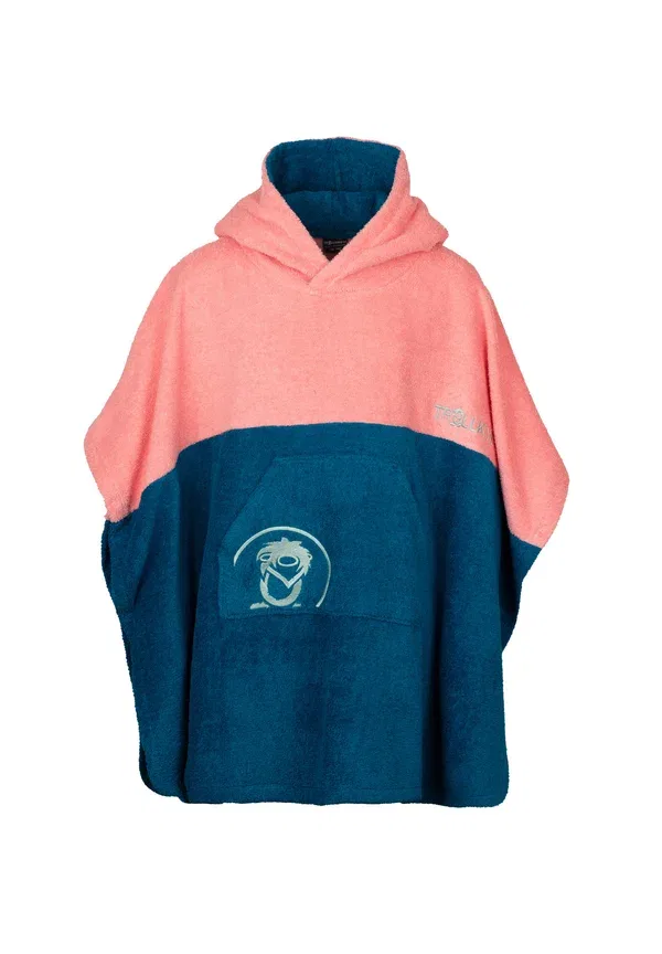 Пончо для переодевания Kvalvika surf poncho Trollkids, Peony rose