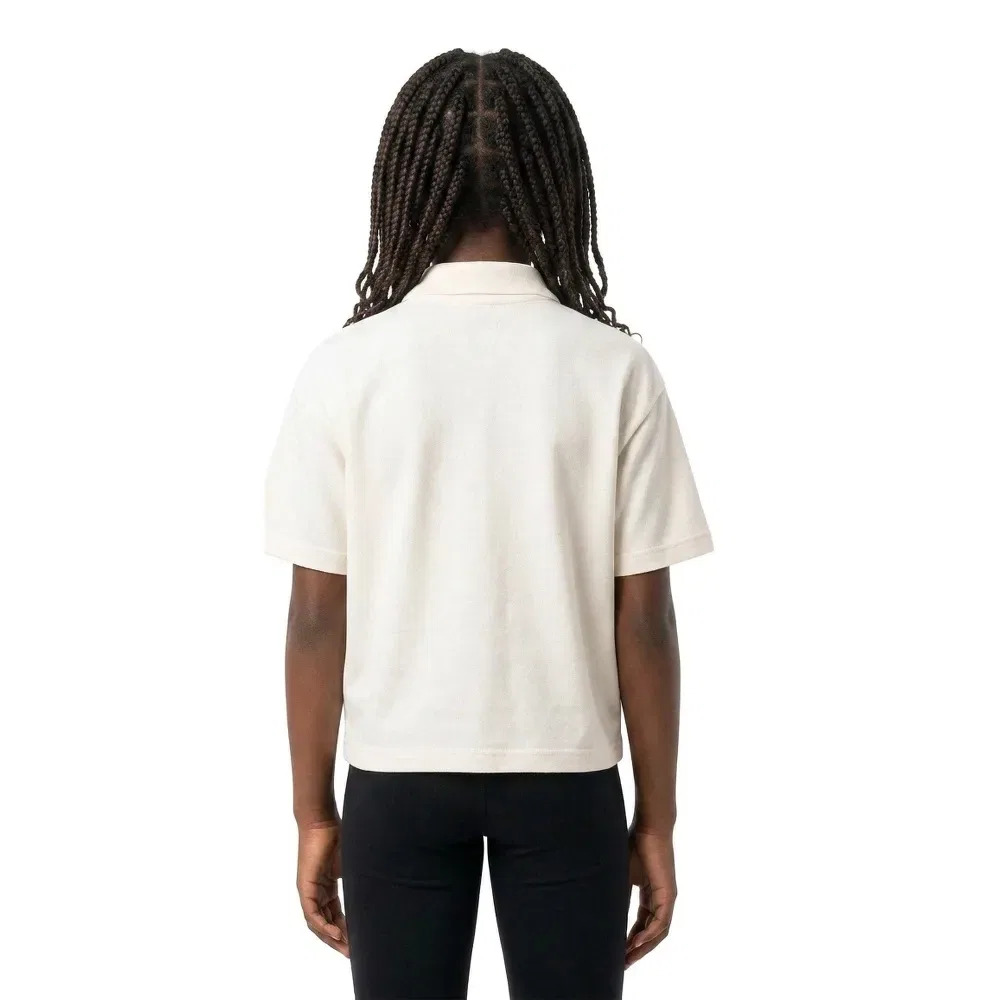 Детское поло для девочек с коротким рукавом Lacoste kids, Beige — фото 2