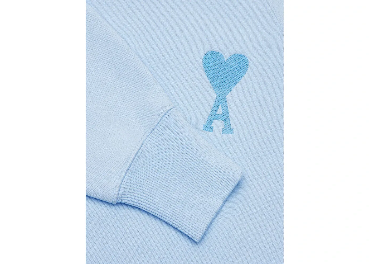 Мужской свитшот с длинным рукавом Crewneck Ami Paris, Sky Blue — фото 2