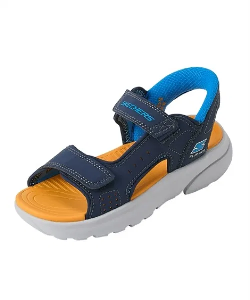 Детские сандалии с технологией Slip-ins RAZOR SPLASH SKECHERS, Orange