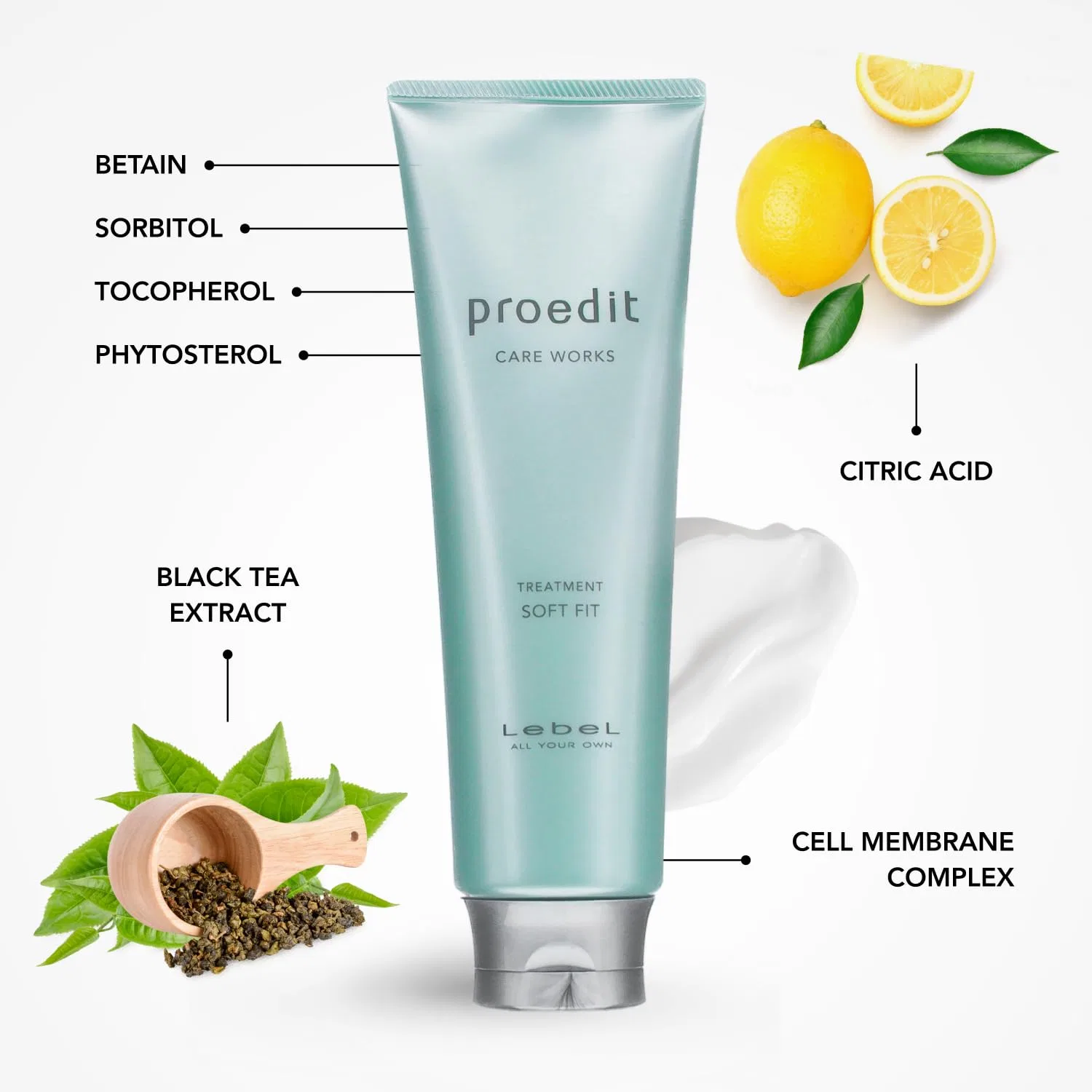 Японский набор для ухода за волосами Lebel Proedit Moisture & Softness: шампунь и бальзам Soft Fit Generic — фото 4