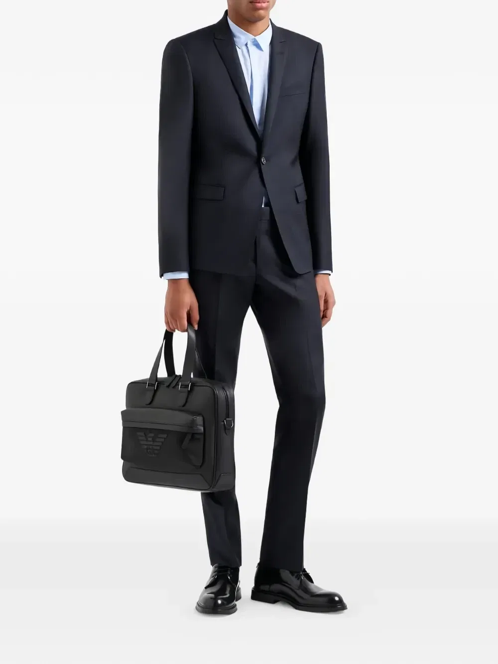 Пиджак с заостренными лацканами Emporio Armani, синий — фото 2