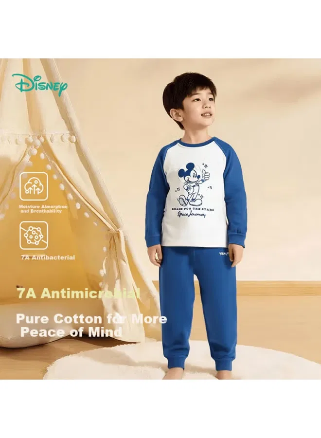 Комплект пижамный с принтом Микки Disney, темно-синий