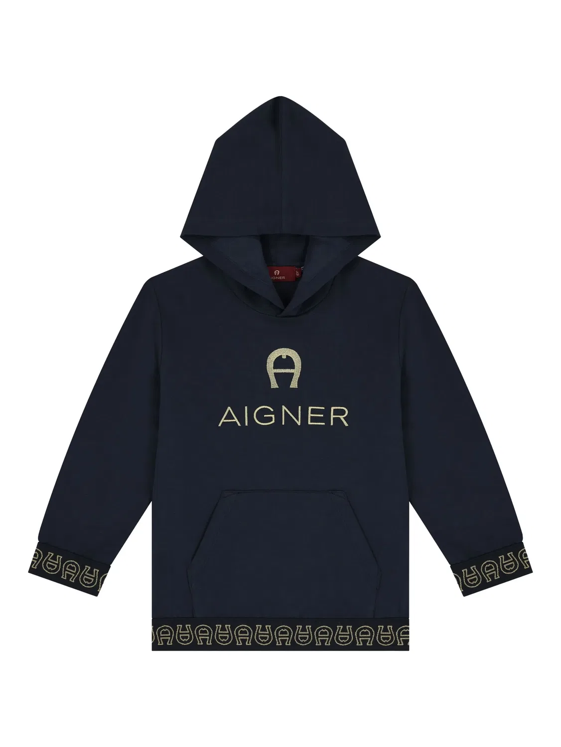 Худи с вышитым логотипом Aigner, темно-синий — фото 2