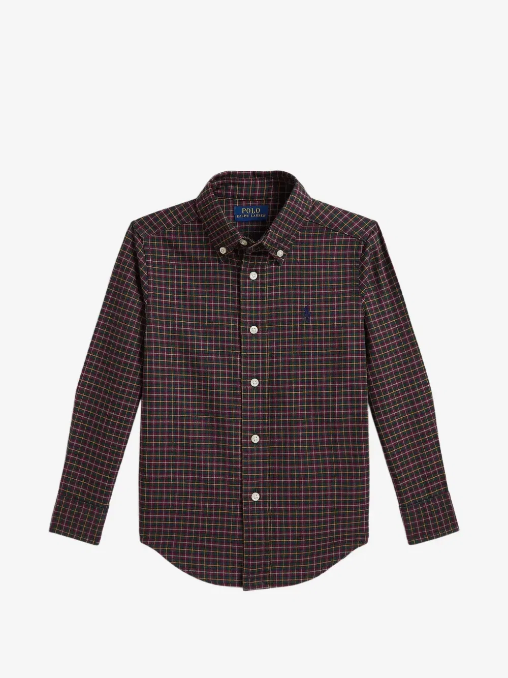 Клетчатая рубашка на пуговицах POLO RALPH LAUREN KIDS, красный