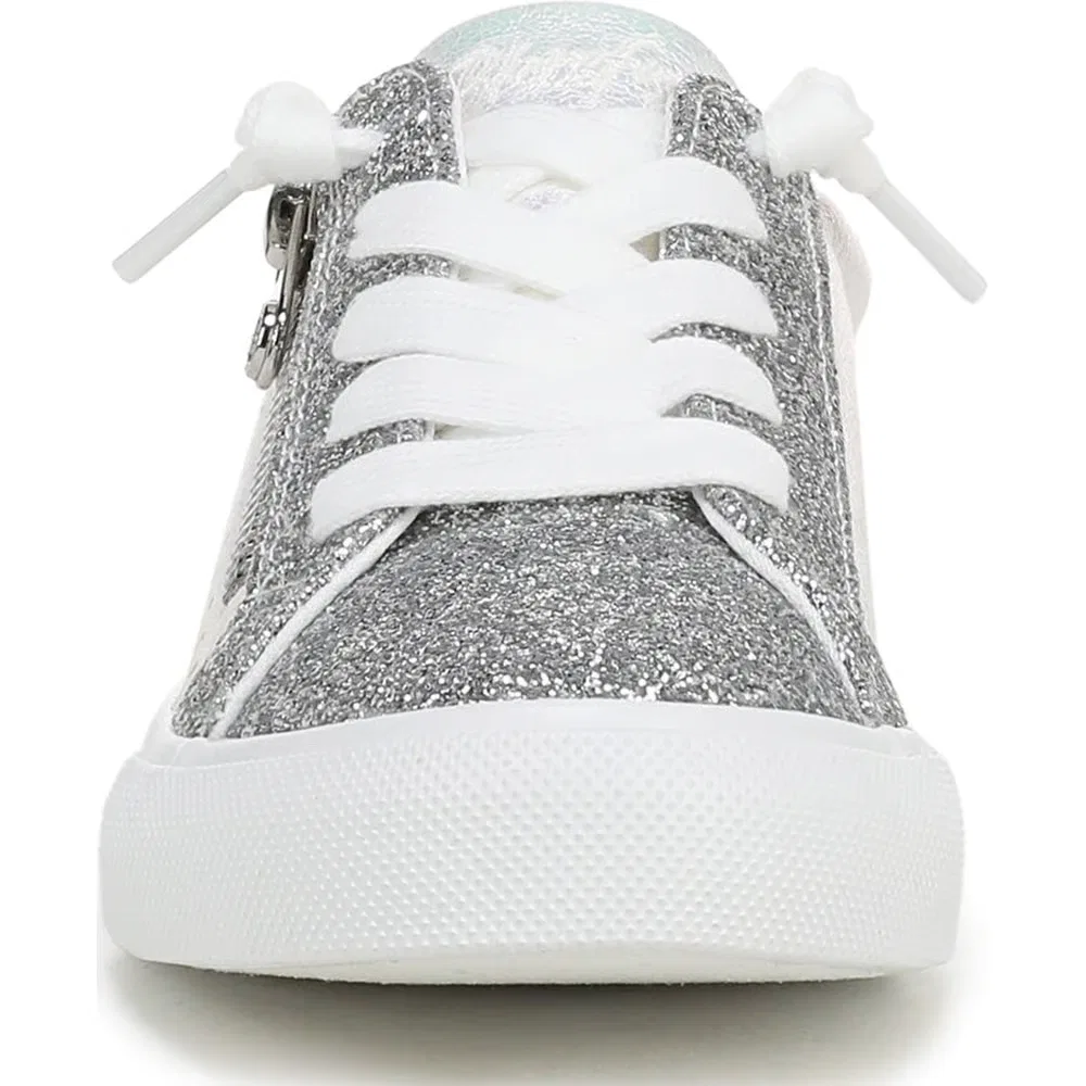 Детские кроссовки на молнии Perfect-K Blowfish Malibu, Silver Faux Leather — фото 3