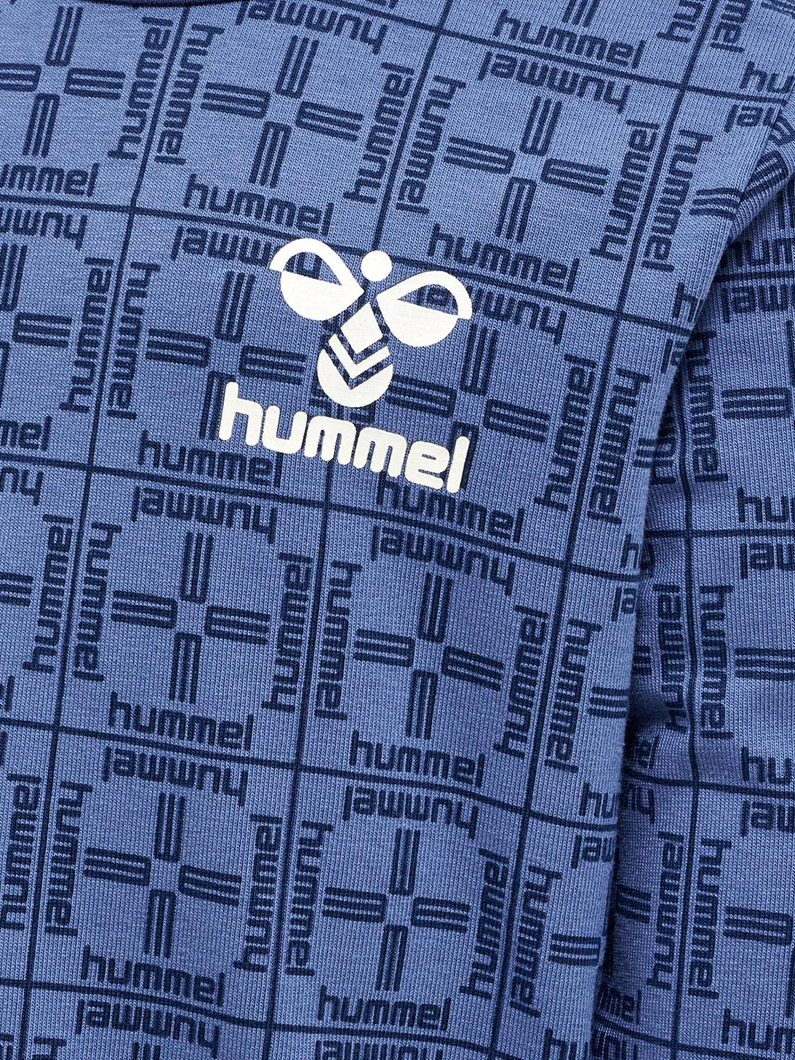 Детская футболка с принтом Hmlcheck Hummel, BLAU / Dunkelblau / Berlinerblau — фото 3