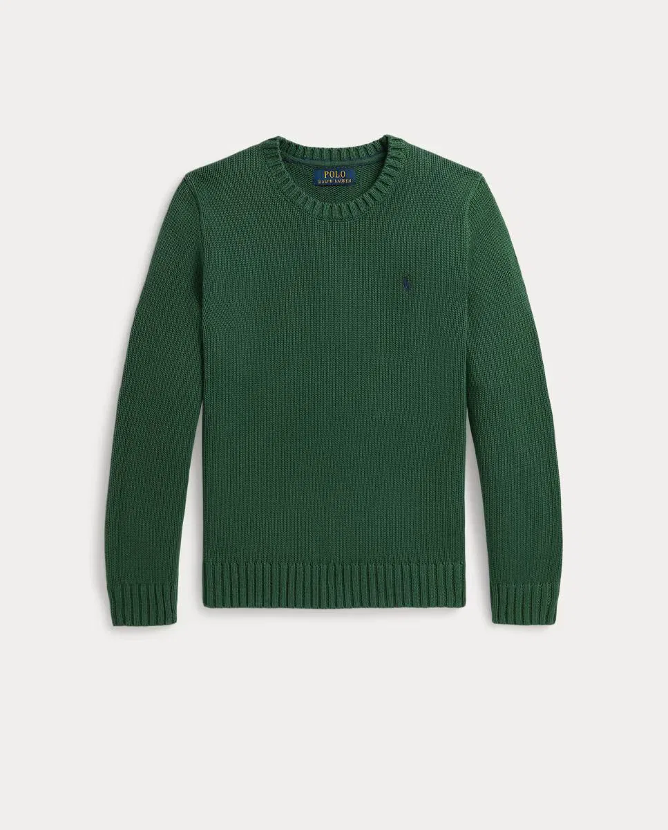 Джемпер из хлопка, Unisex, Polo Ralph Lauren, зеленый