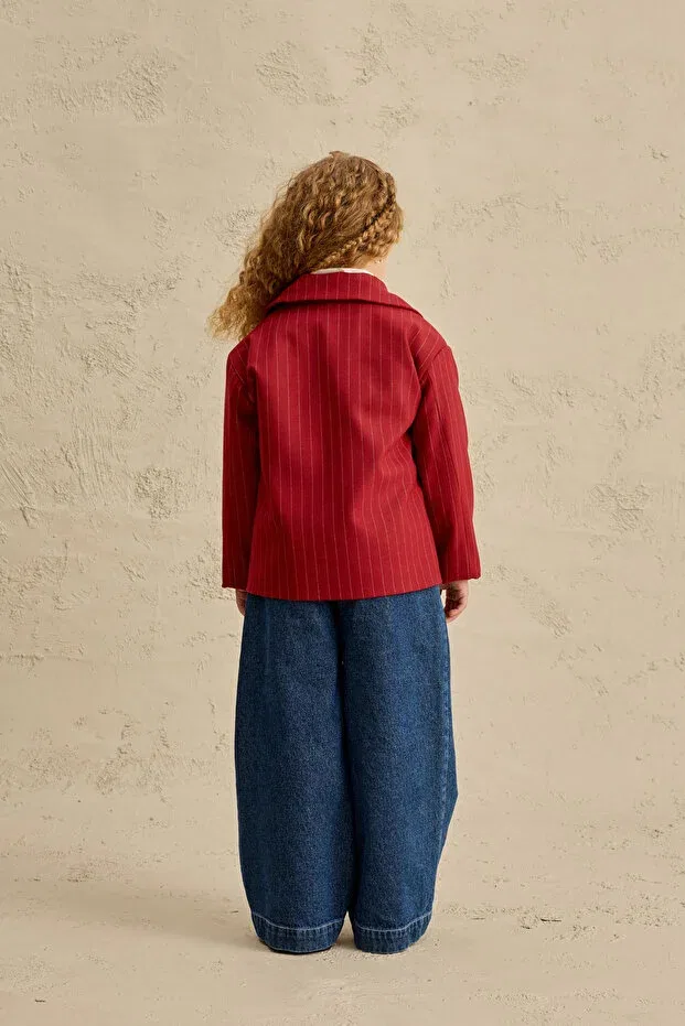 Детская куртка для девочек с принтом Fahhar Kids, Red — фото 4