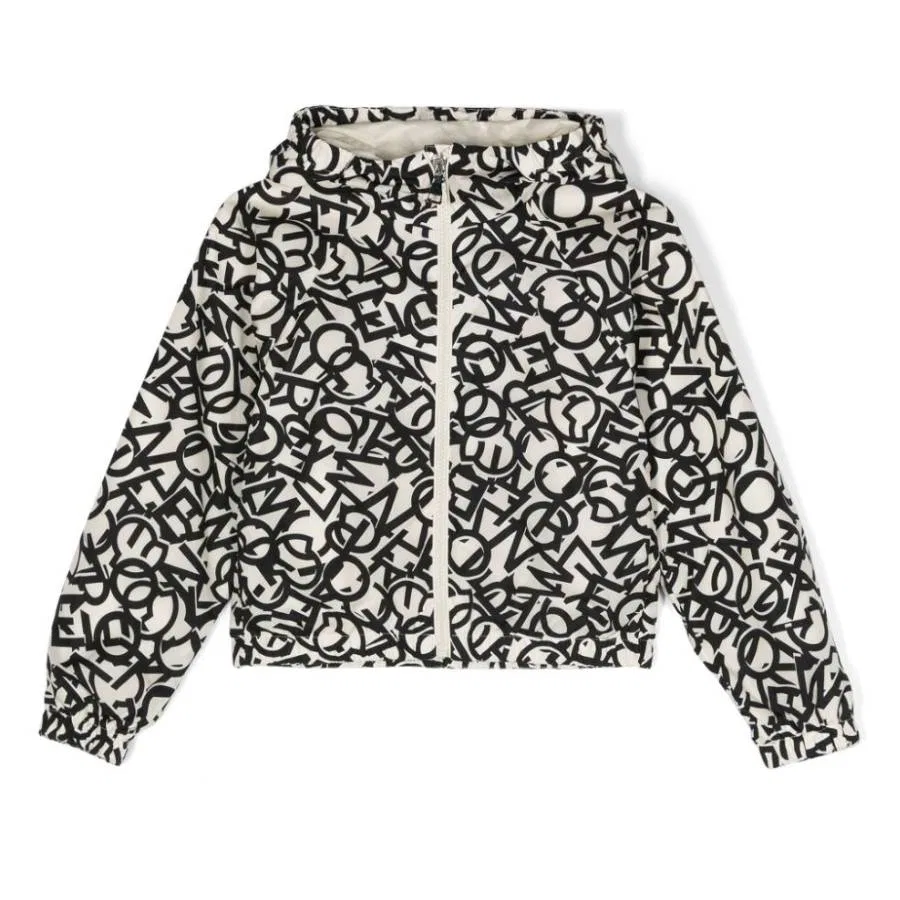 Куртка детская с капюшоном и принтом Kids Maisha Moncler, Black