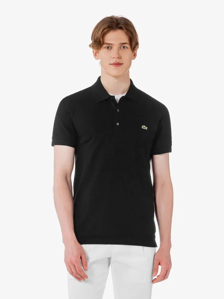Футболка поло Slim Fit LACOSTE, Black — фото 4