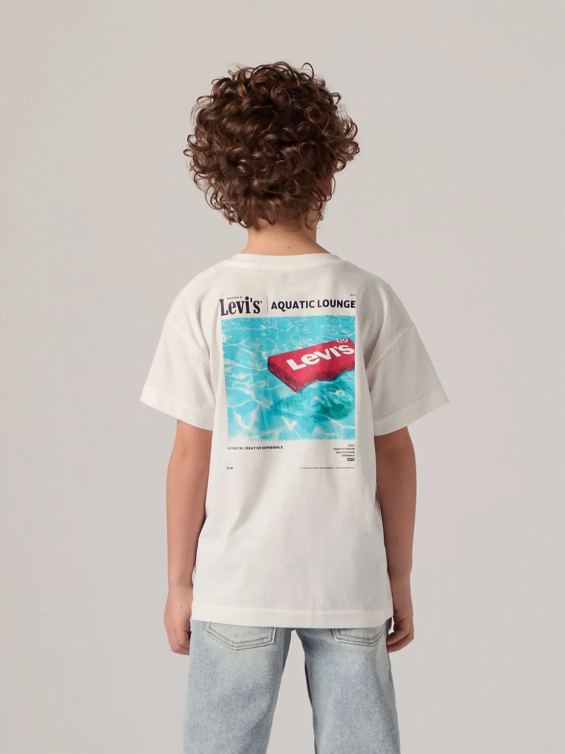 Футболка с принтом Levi's Green Aquatic Lounge, зеленый