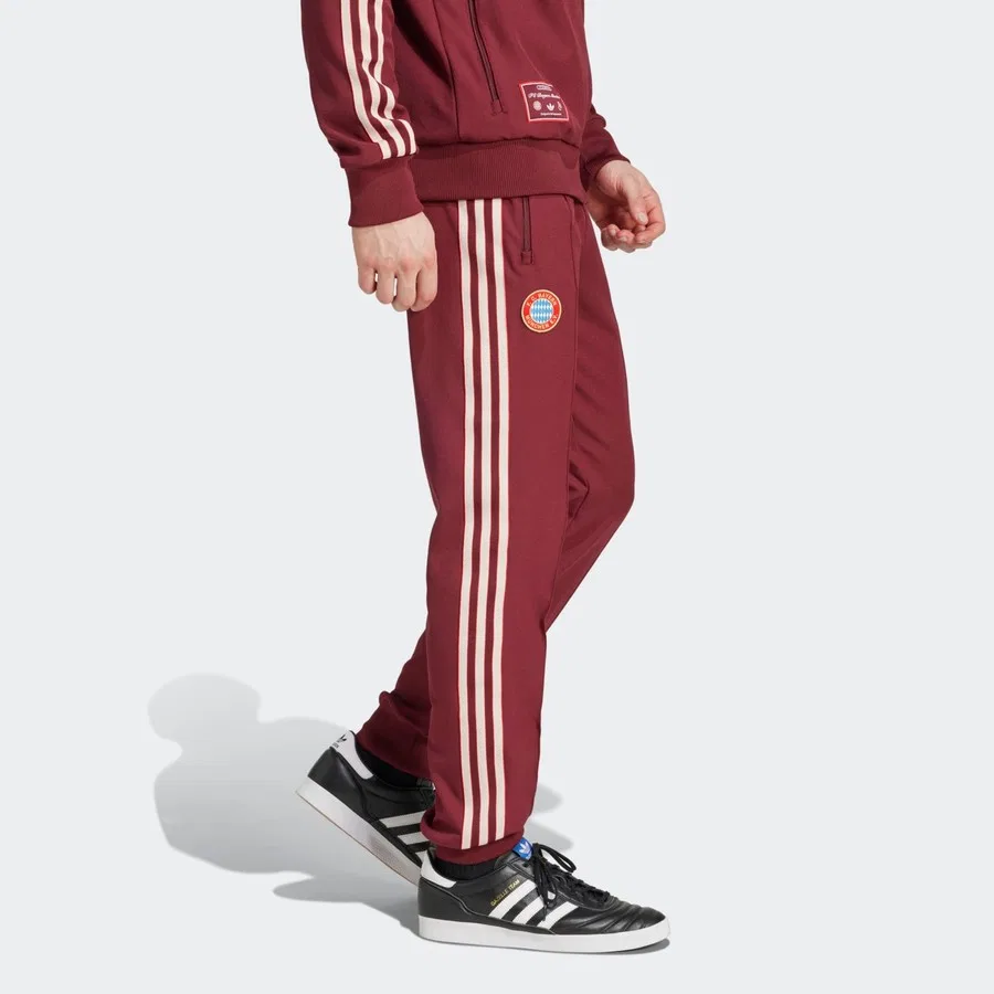 Спортивные брюки с принтом FC Bayern Terrace Icons adidas, Красный — фото 4